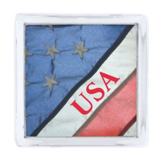 Red White and Blue Stars and Stripes tie tack or L