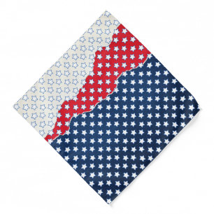 Red White and Blue Stars Bandana