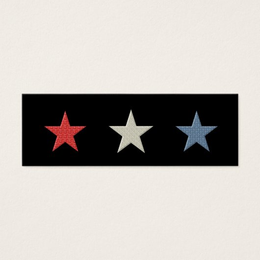 Red White and Blue Stars Bookmark (Front)