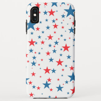 red white and blue stars iPhone XS max case
