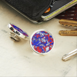 Red White and Blue Stars Lapel Pin