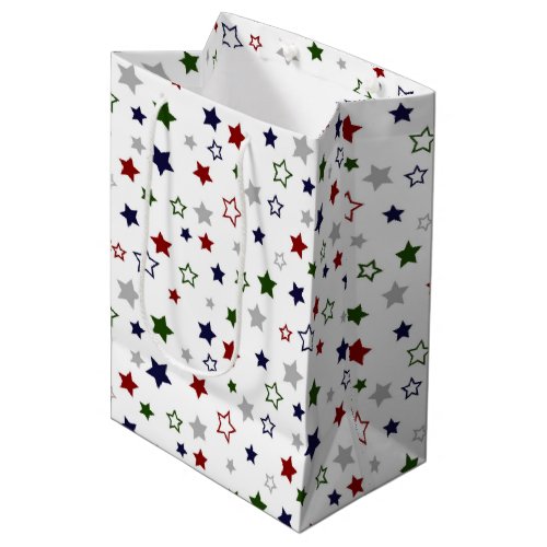 Red White and Blue Stars  Medium Gift Bag