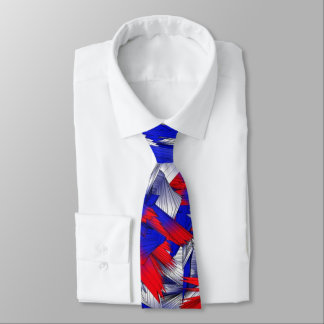 Red White and Blue Stars Neck Tie