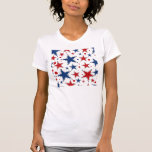 Red, White And Blue Stars T-shirt at Zazzle