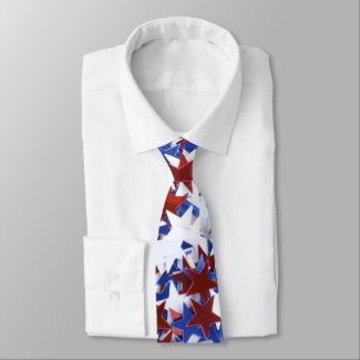 Red, White and Blue Stars Tie