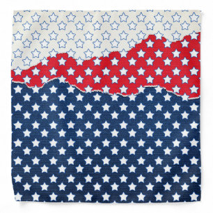 Red, White and Blue Stars (USA) (United States) Bandana