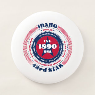 Red, White, and Blue State of Idaho Wham-O Frisbee