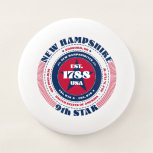 Red, White, and Blue State of New Hampshire Wham-O Frisbee