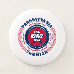 Red, White, and Blue State of Pennsylvania Wham-O Frisbee