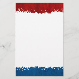 Red White and Blue Stationery