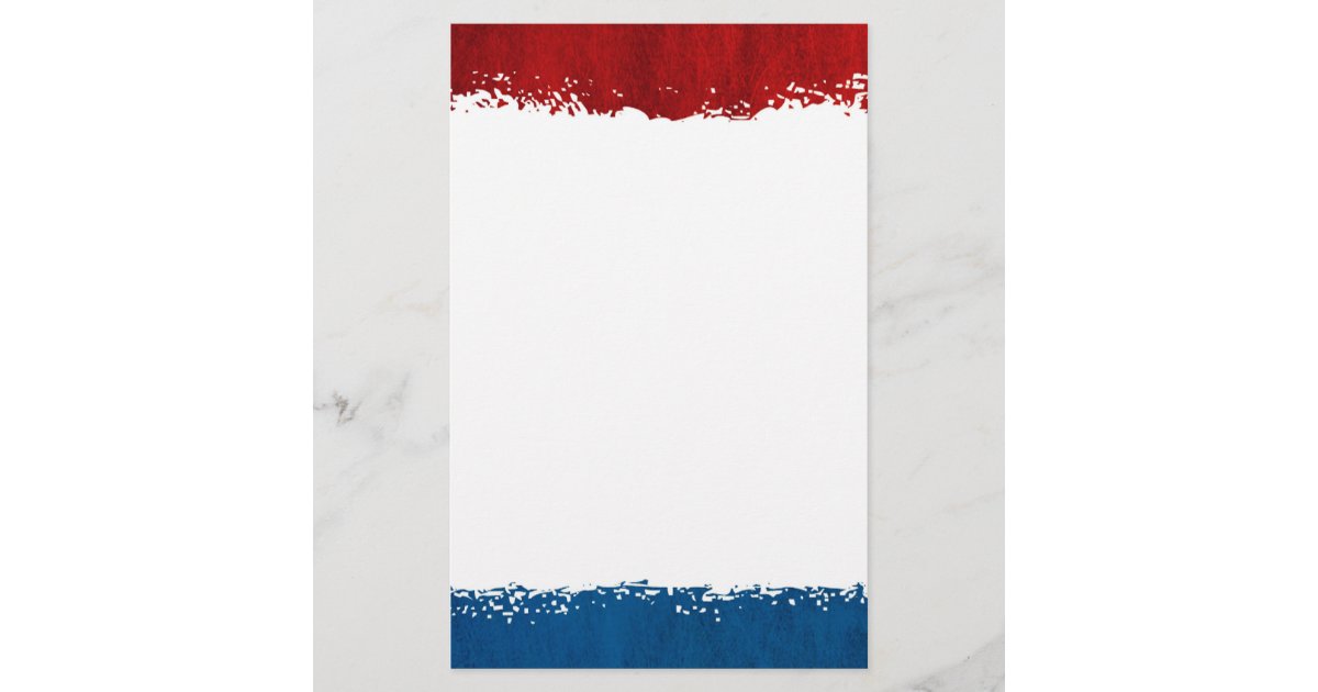 Red White and Blue Stationery | Zazzle