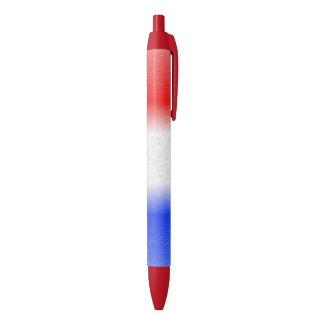 Red White and Blue Stripe Pen (Bottom (Vertical))
