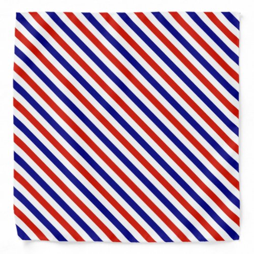 Red White and Blue Striped Bandana