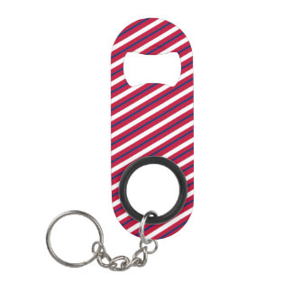 Red, White and Blue Striped Bottle Opener
