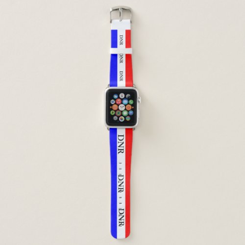 Red White and Blue stripes Apple Watch Band