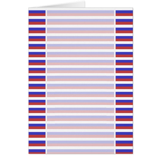 Red, White and Blue Stripes. Card