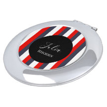 Red, white and blue stripes custom name