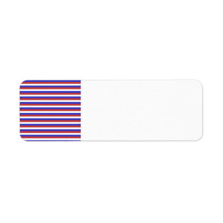 Red, White and Blue Stripes. Label