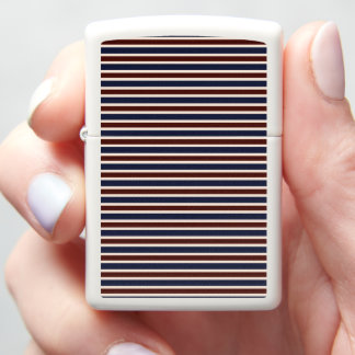 Red, White and Blue Stripes Zippo Lighter