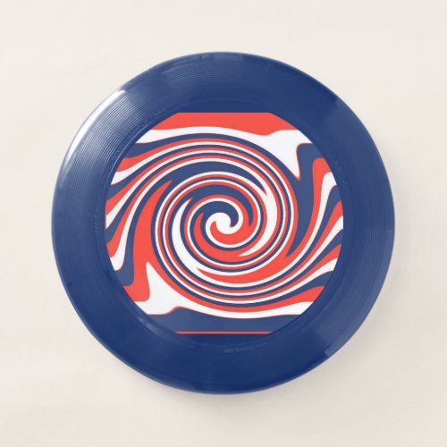 Red White And Blue Swirl Wham_O Frisbee