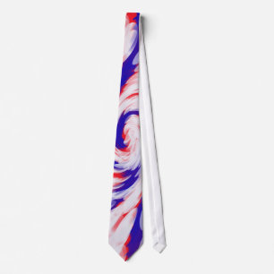 red white and blue tie