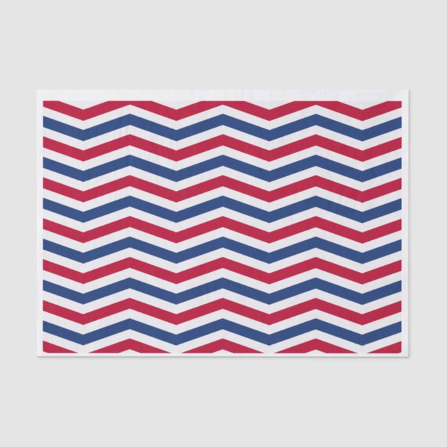 Red White and Blue Tissue Paper (Front)