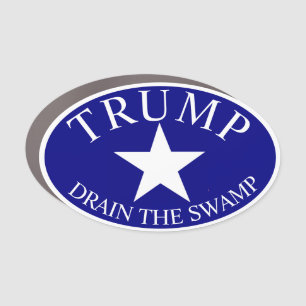 Red White and Blue Trump Oval vehicle Magnet