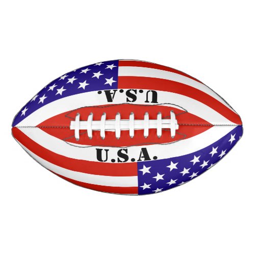 RedWhite and Blue USA Flag Football