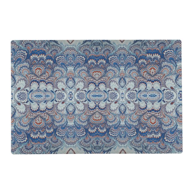 Red White and Blue Vintage Look Laminated Placemat (Front)