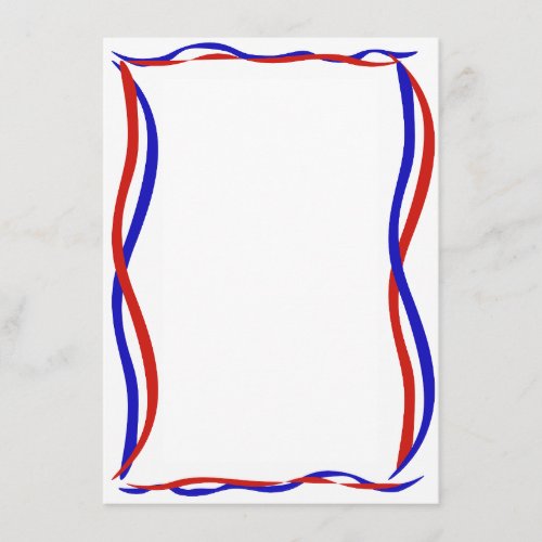 Red White and Blue Waves  Menu