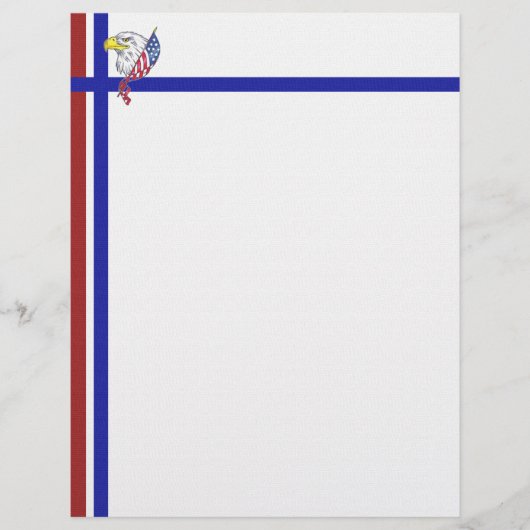 Red White and Blue with Eagle (Front)