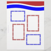 Red White and Blue with Frames pages (Front)