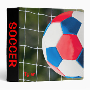 Red White and Blue with Net 3 Ring Binder