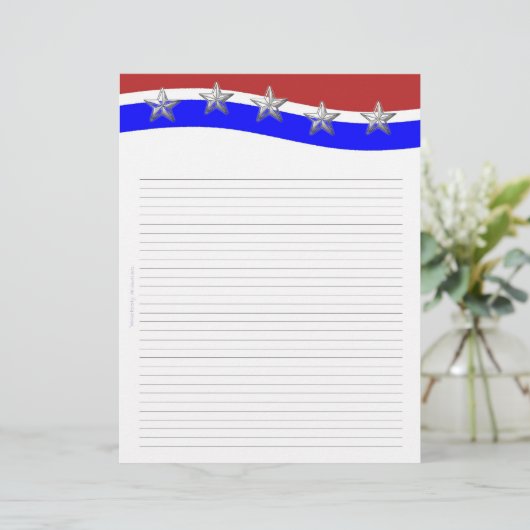 Red White and Blue with Stars pages (Standing Front)