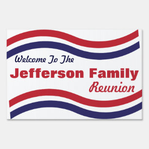 Red, White and Blue Yard Sign