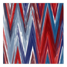 Red White and Blue Zigzag