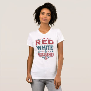 Red, White and Blueberries Patriot Freedom T-Shirt