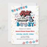 Red White and Boozy 4th of July Party Adult