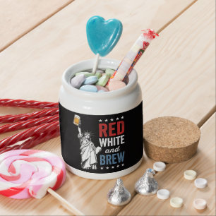 Red White and Brew 250th Anniversary Candy Jar