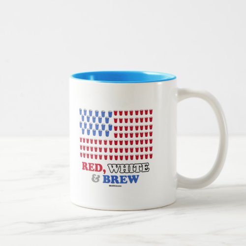 Red White and Brew Two_Tone Coffee Mug