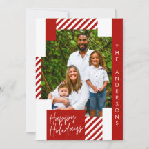 red white and candy cane colorful christmas photo