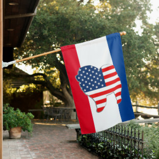 RED WHITE AND CHOW house flag
