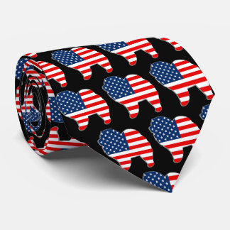 RED WHITE AND CHOW  mens necktie