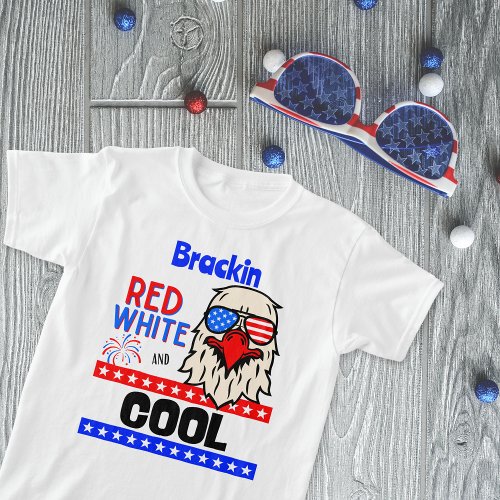 Red White and COOL Personalized  T_Shirt