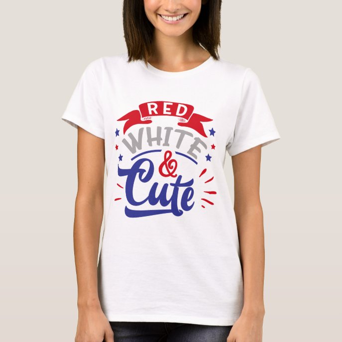 Red white and Cute T-Shirt