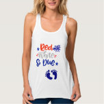 Red White And Due 4th Of July Maternity Shirt at Zazzle