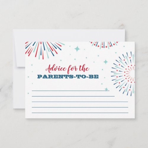 Red White and Due Advice Card
