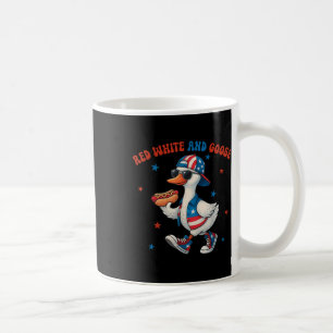 Red White And Goose Funny 4th Of July Patriotic Us Coffee Mug