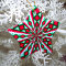 Red White and Green Christmas Candy Kaleidoscope
