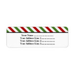 [ Thumbnail: Red, White and Green Stripes Label ]